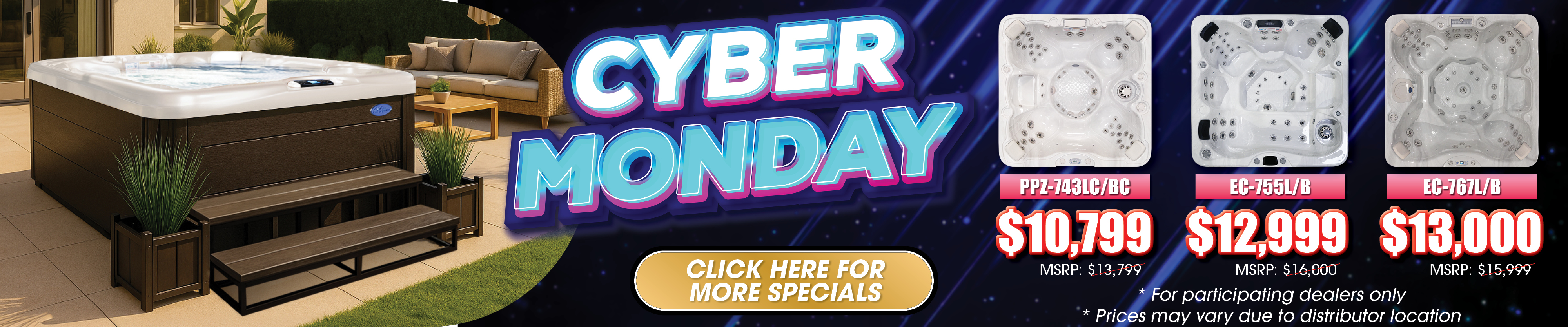 Calspas hot tub being used in a family setting - Weymouth Town